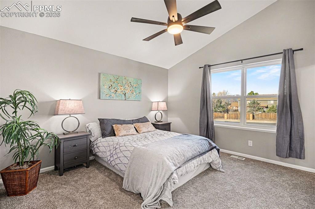 Image 11 of 24: The primary suite offers a magnificent Pikes Peak view.