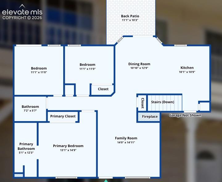 Image 31 of 32: Main level floor plan