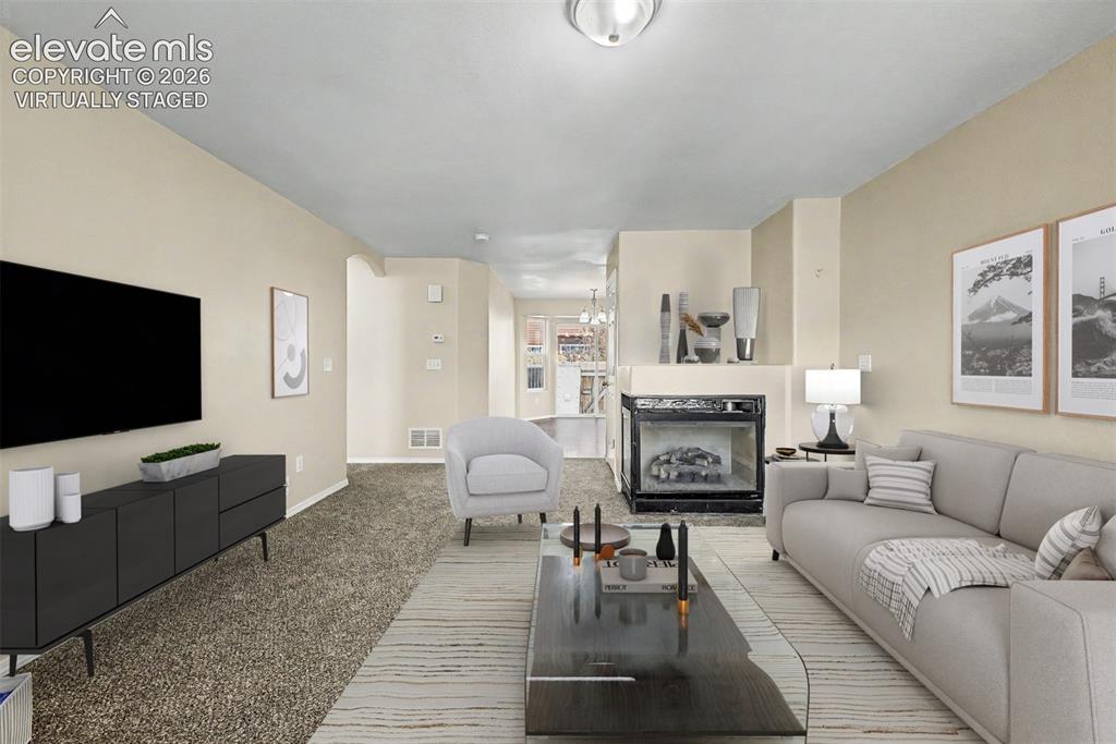 Image 4 of 32: Virtually staged living room