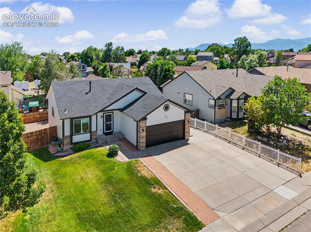 Image 37 of 40: Aerial view of front