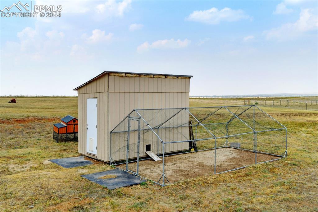 Image 38 of 45: Chicken Coop with run