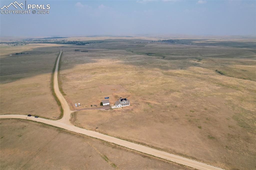 Image 40 of 45: Drone / aerial view featuring a rural view