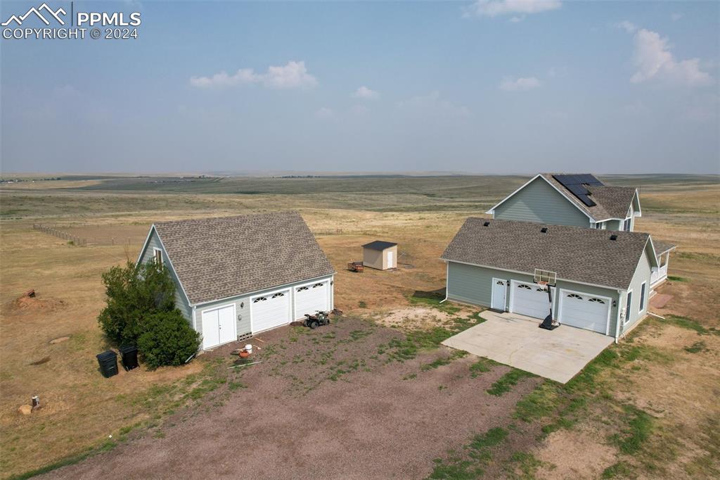 Image 43 of 45: Aerial view featuring a rural view