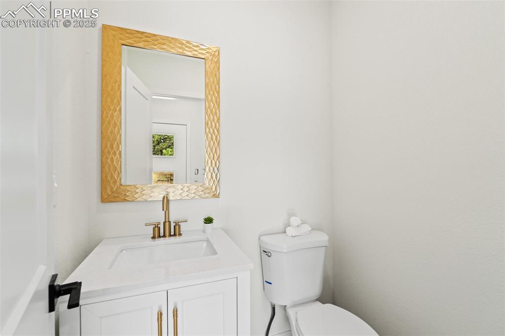 Image 17 of 43: Bathroom featuring vanity and toilet