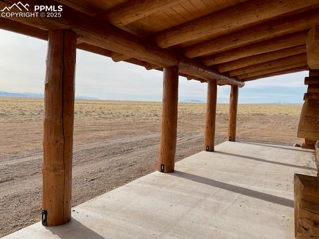 Image 4 of 28: View of patio / terrace featuring a rural view