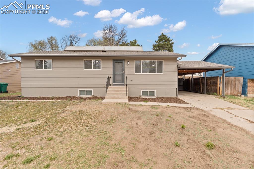 Caption: Front of Structure