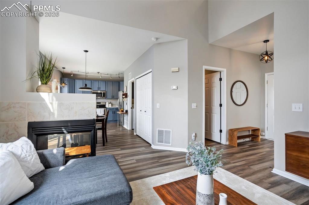 Image 16 of 42: Open floor plan with a ton of natural light. 