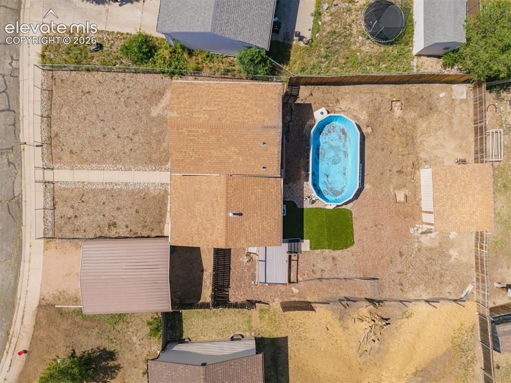 Image 30 of 37: Aerial View of backyard