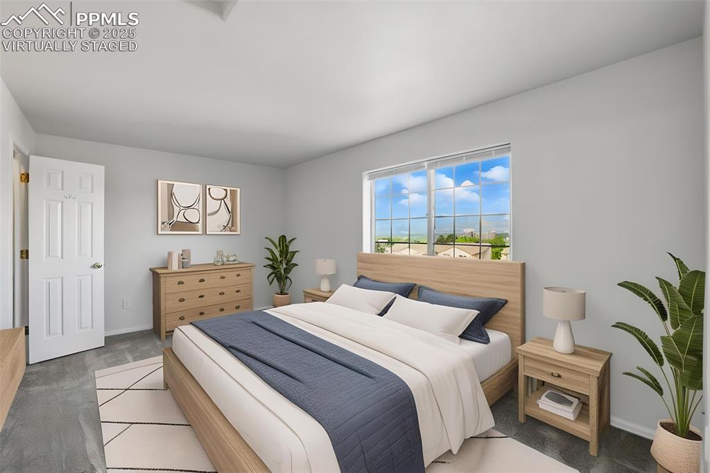 Image 22 of 50: "Virtually Staged" Master Bedroom