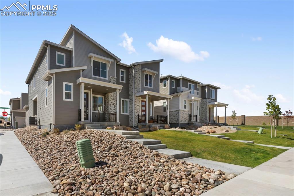 Caption: 3 bedroom 2 1/2 bathroom townhome with 2 car garage - end unit