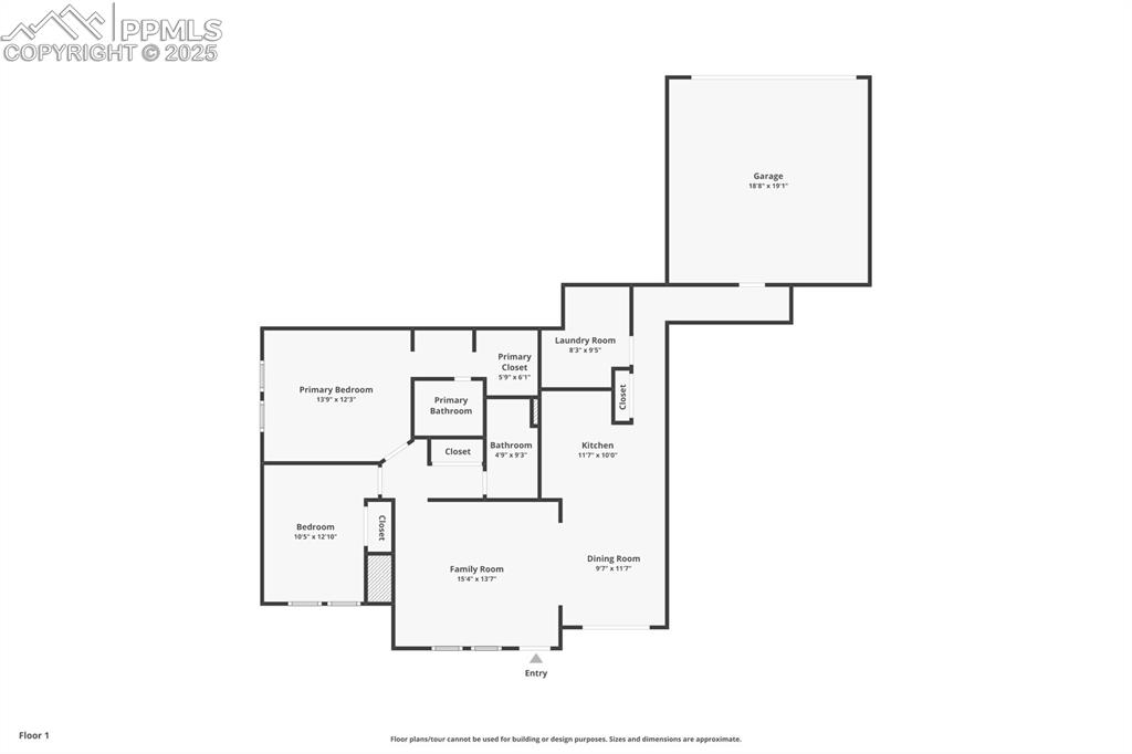 Image 23 of 23: View of floor plan / room layout