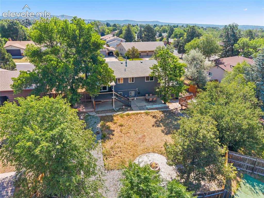 Image 46 of 50: Aerial view of back of structure.