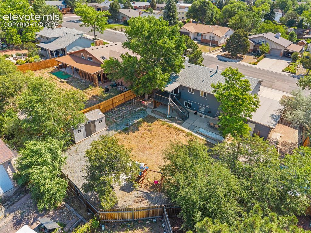 Image 47 of 50: Aerial view of back of structure.