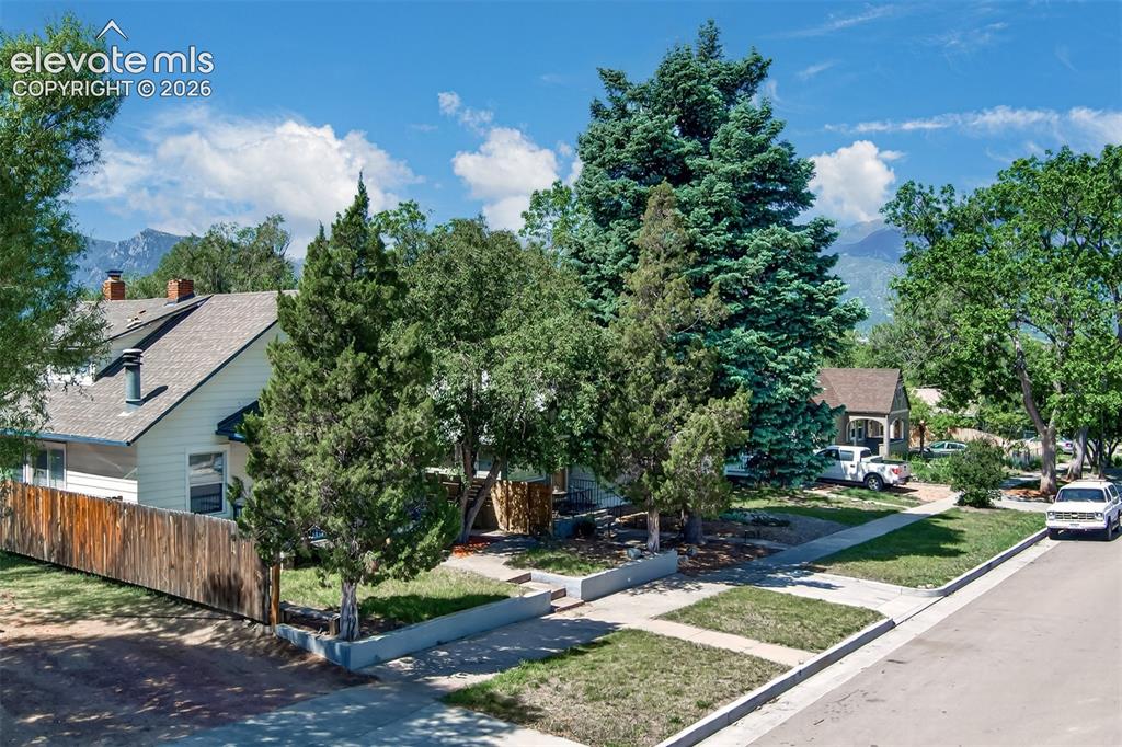 Image 26 of 30: Pikes Peak and mountain views from the neighborhood