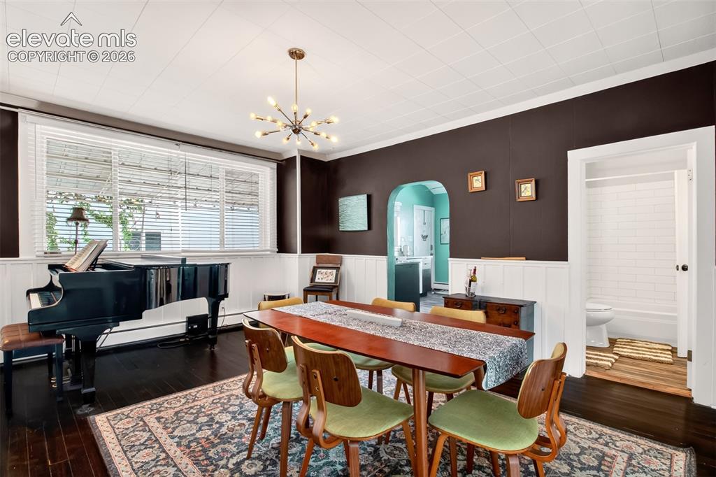 Image 6 of 30: Dining room with plenty of space for two or twelve
