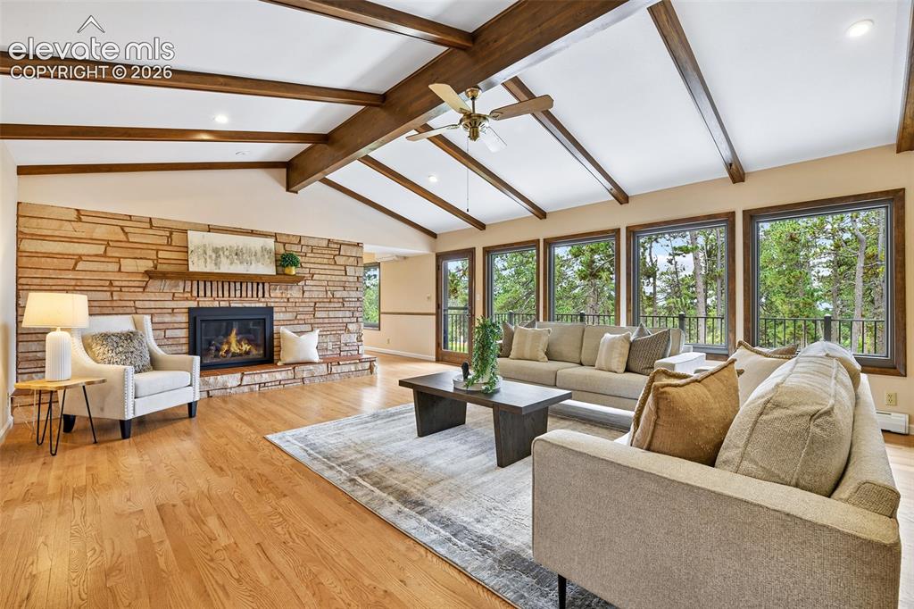 Image 3 of 49: With nature views in every direction, and access to composite deck overlook