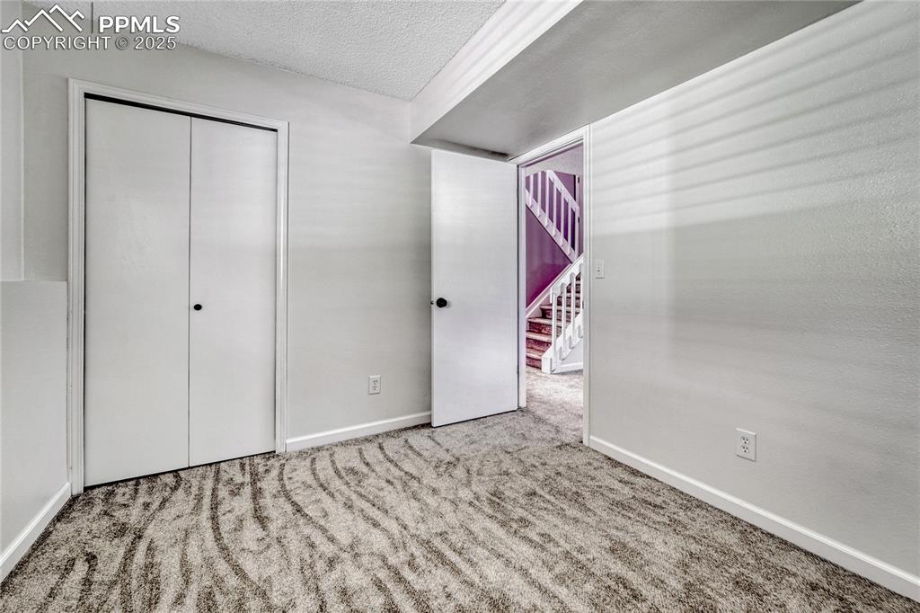 Image 38 of 50: Lower Level Bedroom with Walk-in Closet