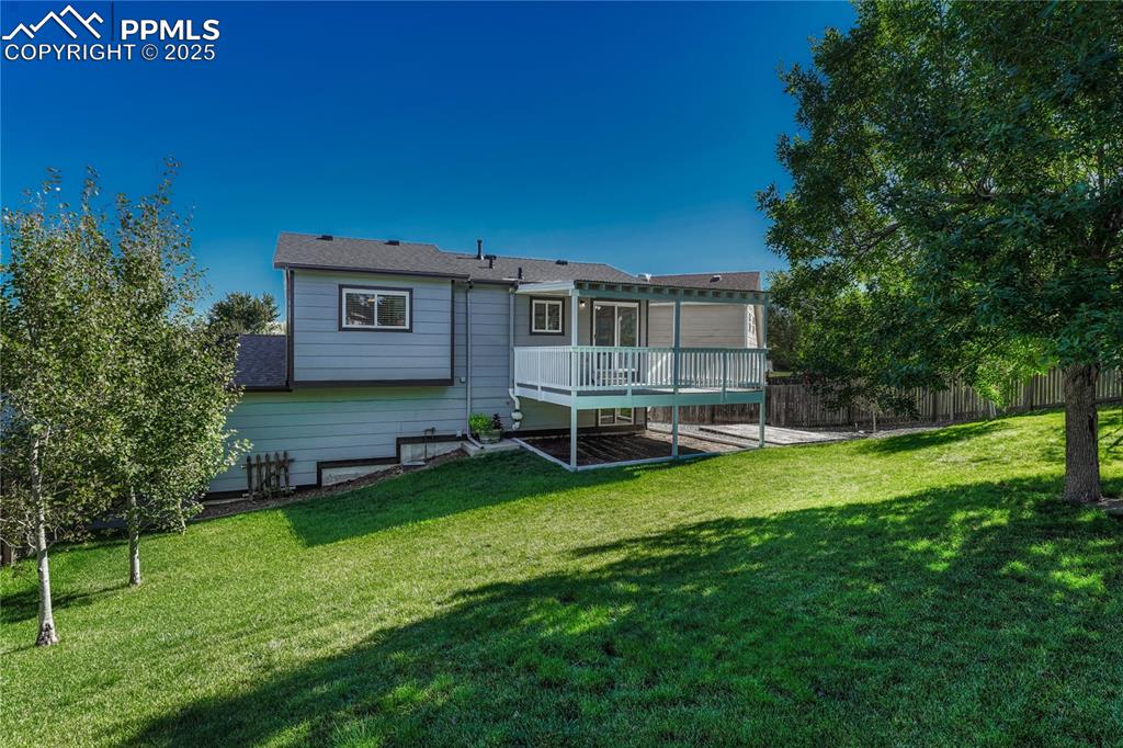 Image 46 of 50: New Composite Covered Deck