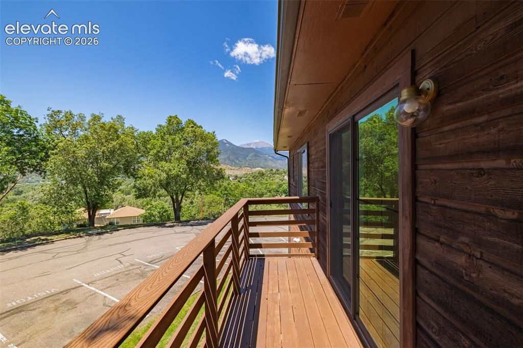 Image 16 of 33: Mountain views from the back deck