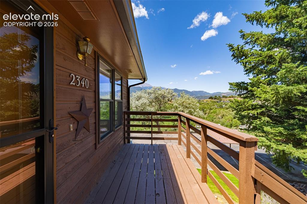 Image 17 of 33: Amazing Mountain views from the front deck