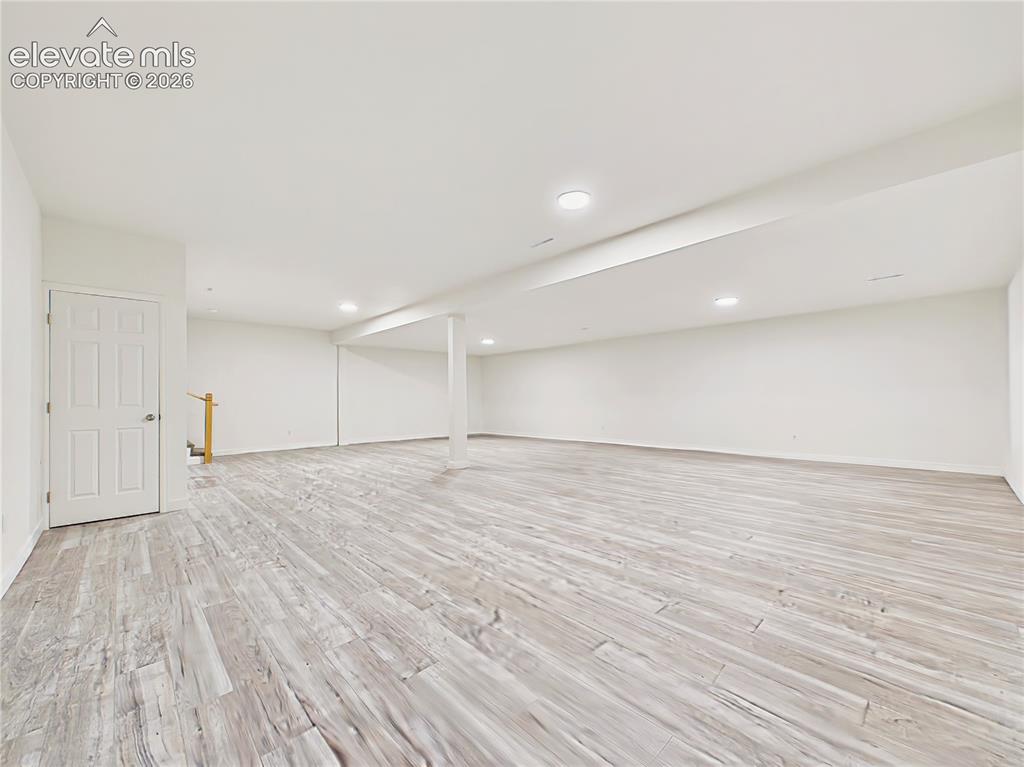 Image 42 of 50: Finished Basement – Generous open basement offers substantial flexible livi