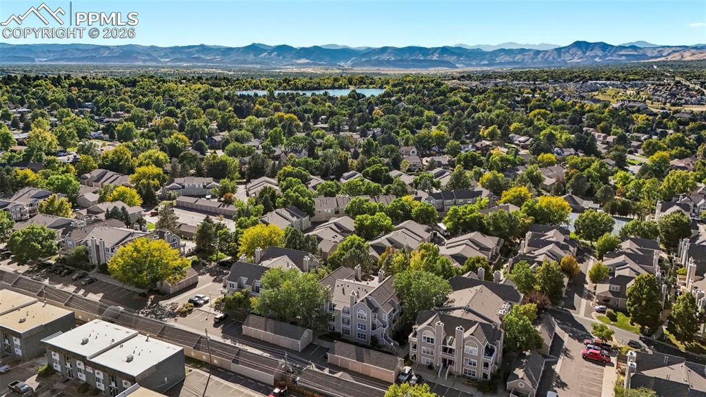 Image 30 of 50: Drone / aerial view with a mountain view