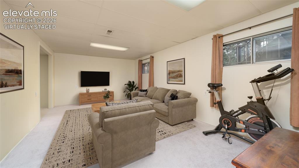 Image 16 of 34: Virtually Staged Basement Alt