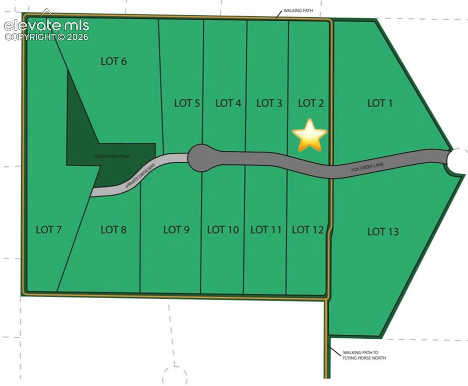 Image 8 of 13: Map showing the home on Lot #2