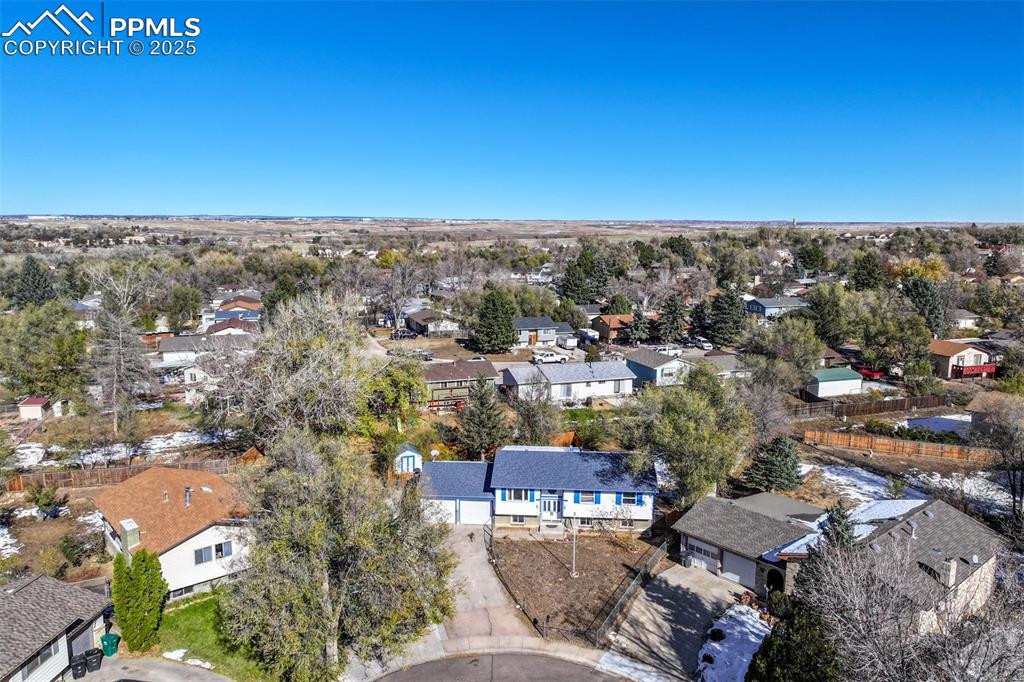Caption: Aerial View of Front of Home