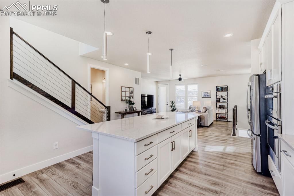 Image 11 of 45: Gorgeous Modern Kitchen/Living/Dining