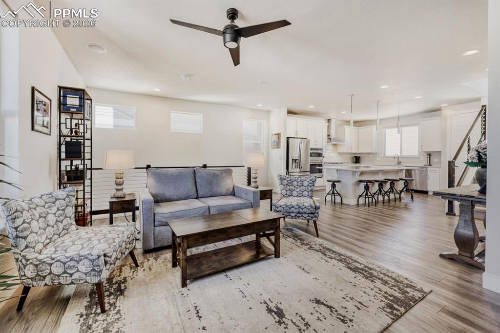 Image 6 of 45: Living and Dining Bathed in Brilliant Colorado Sun