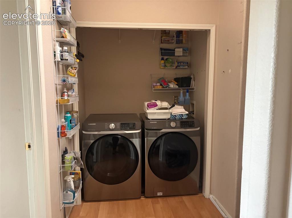 Image 9 of 15: Samsung front loading washer/ dryer