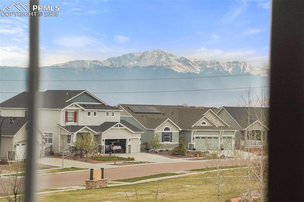 Image 32 of 36: View of Pikes Peak from Front Bedroom