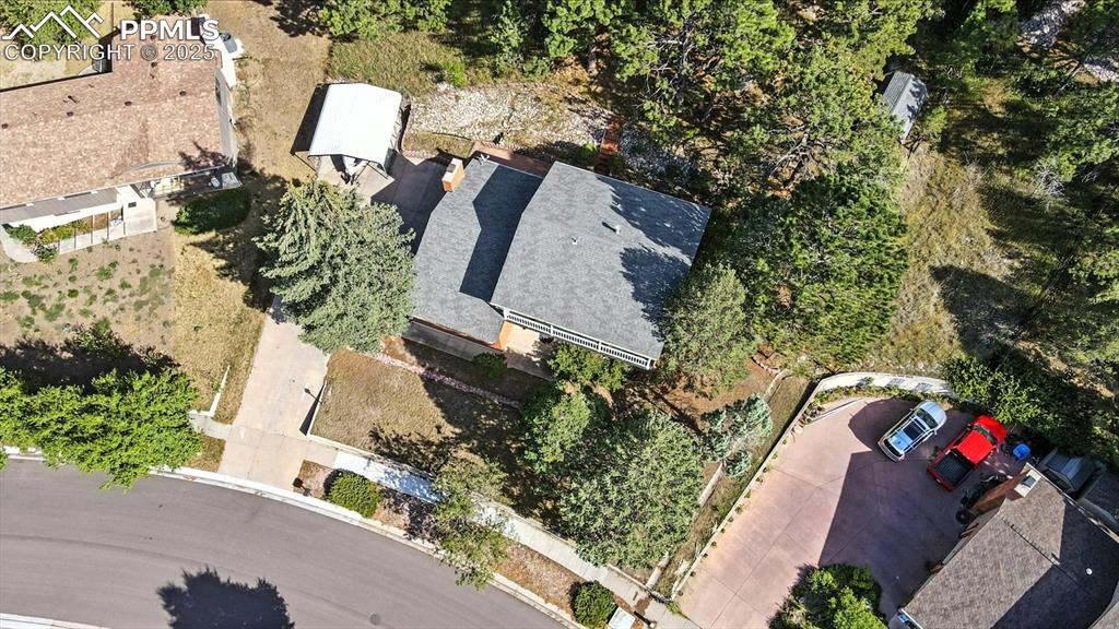 Image 50 of 50: Aerial view of home and lot.