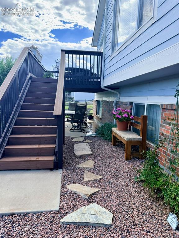 Image 42 of 42: Outside living spaces upstairs and down