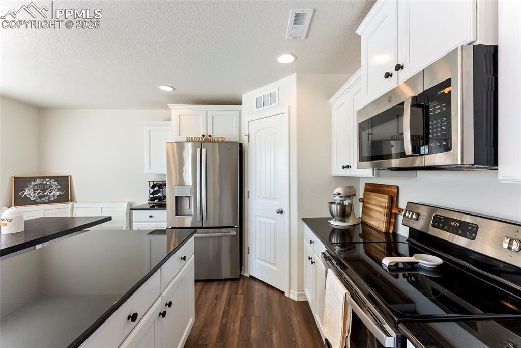 Image 12 of 38: Generous pantry by the fridge