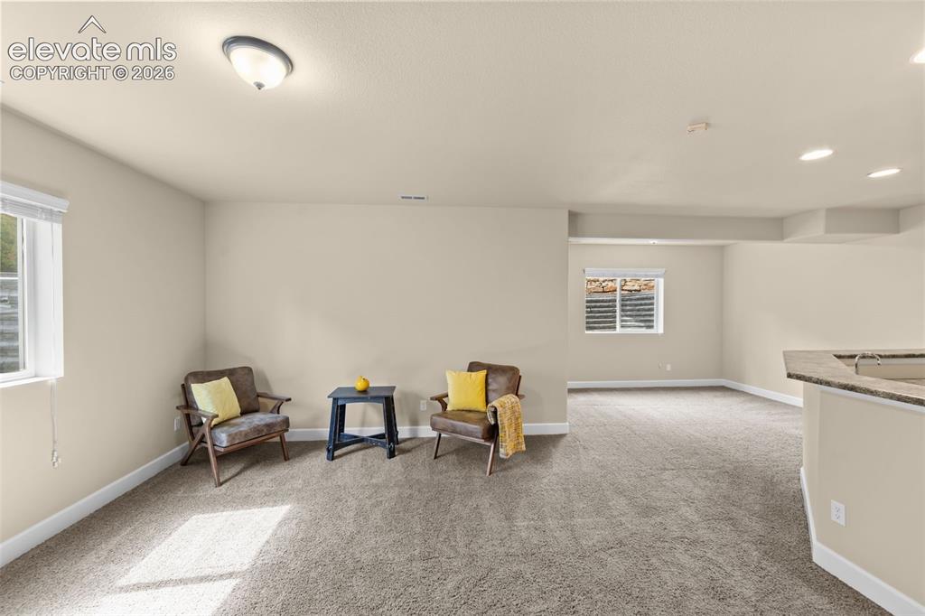 Image 35 of 50: Family Room in the Basement