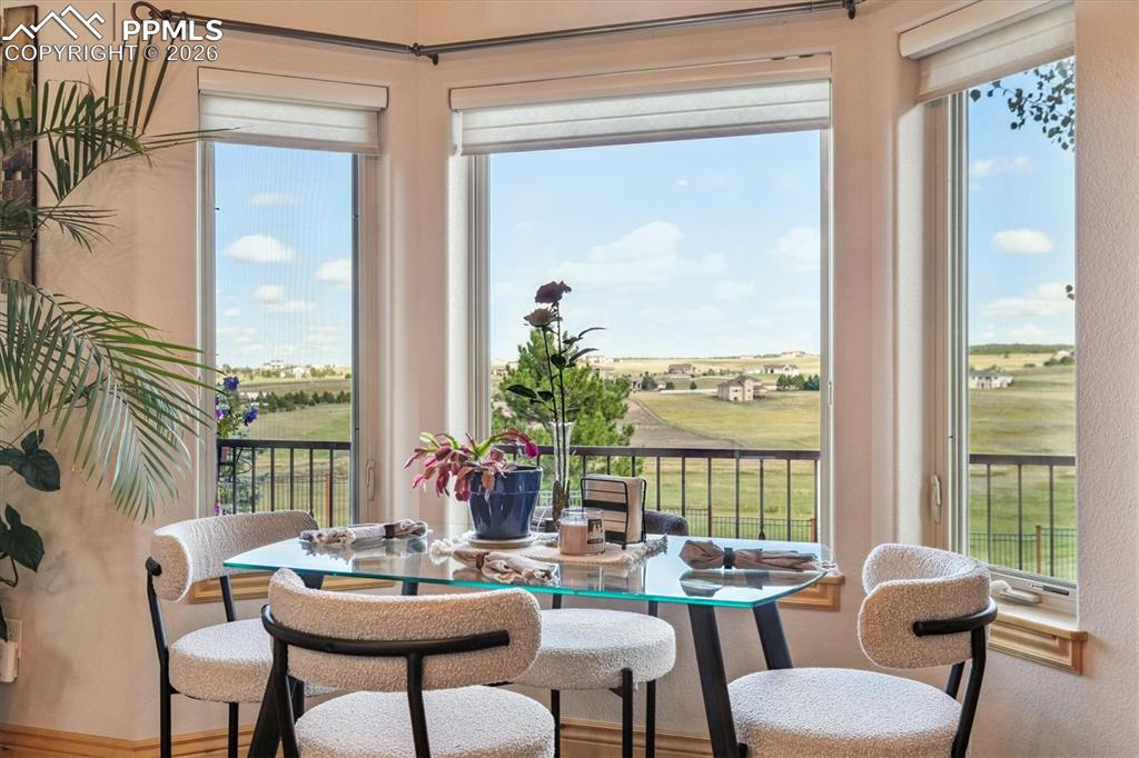 Image 14 of 32: Dining area featuring healthy amount of natural light