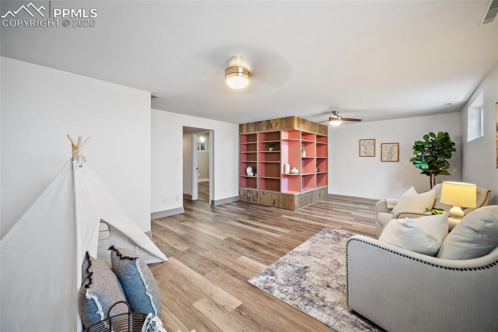 Image 32 of 50: Lower level family room.