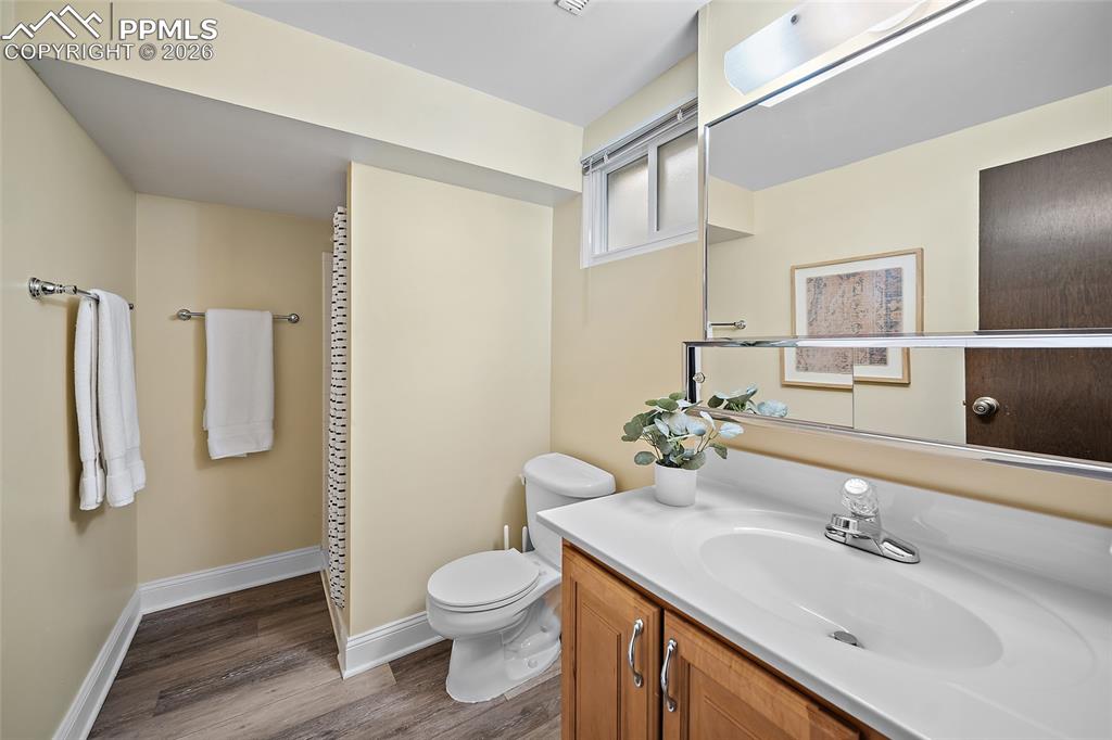 Image 34 of 50: Lower level bathroom.