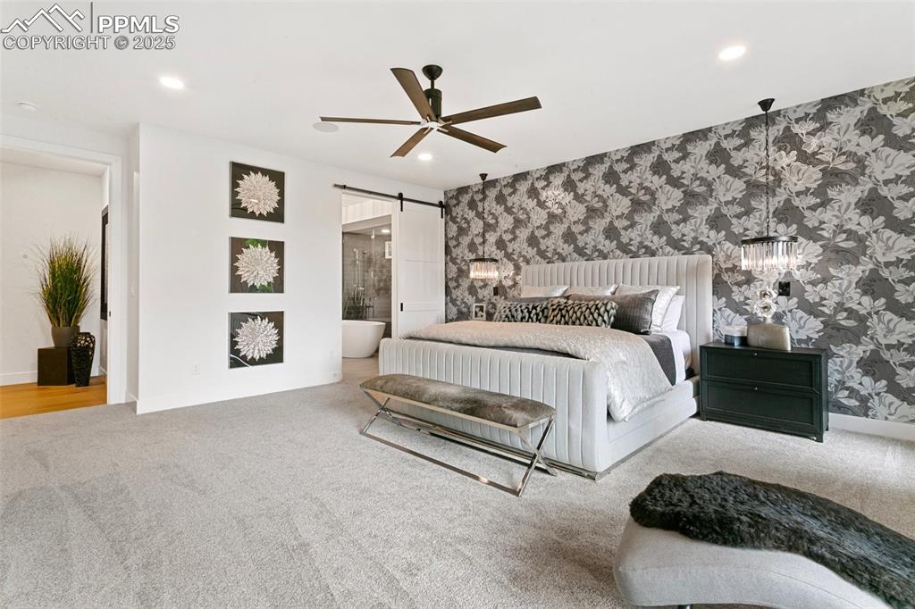 Image 20 of 50: Privacy and Luxury are the central theme in the Primary Suite