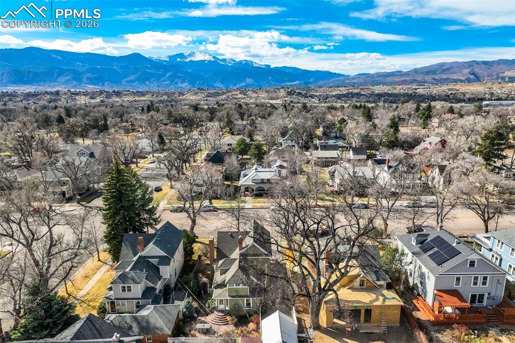 Image 48 of 50: Aerial from the back of the home!