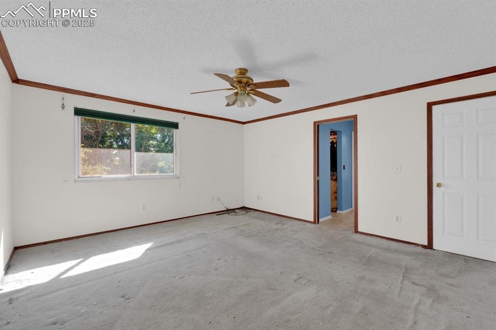 Image 19 of 32: Primary bedroom with ensuite bathroom and walk in closet