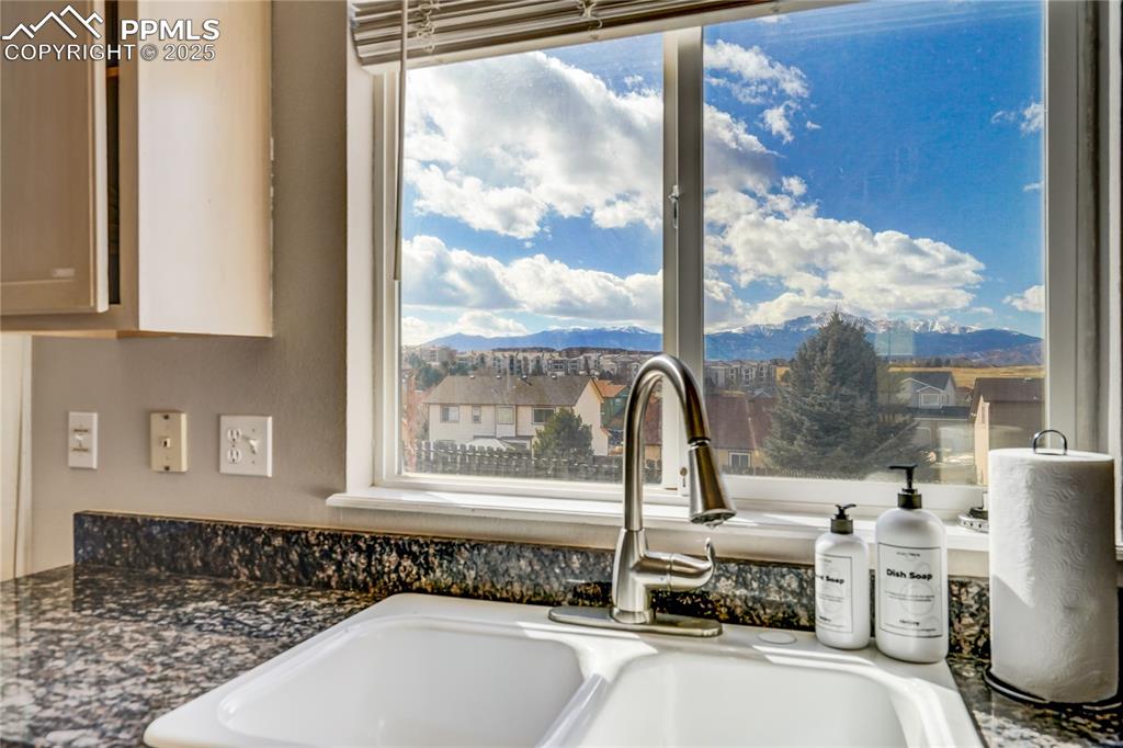 Image 11 of 35: Pikes Peak view from the kitchen window.