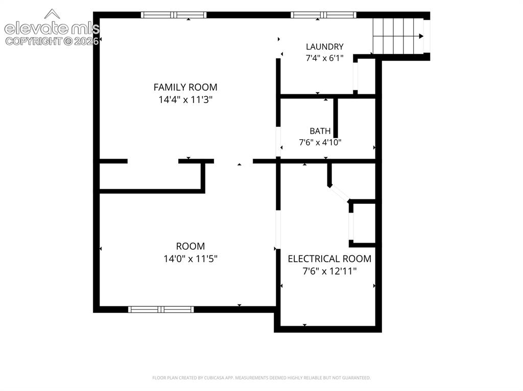 Image 34 of 36: Lower level floor plan