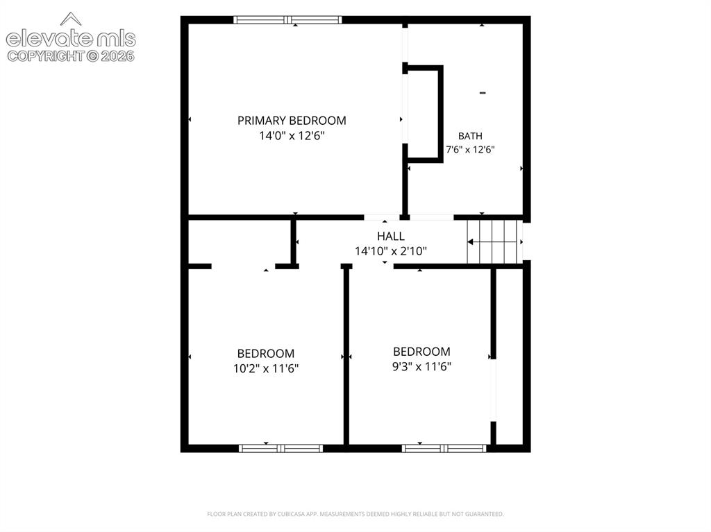 Image 36 of 36: upper level floorplan
