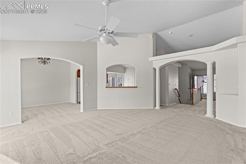 Image 7 of 39: The main level has new carpet throughout