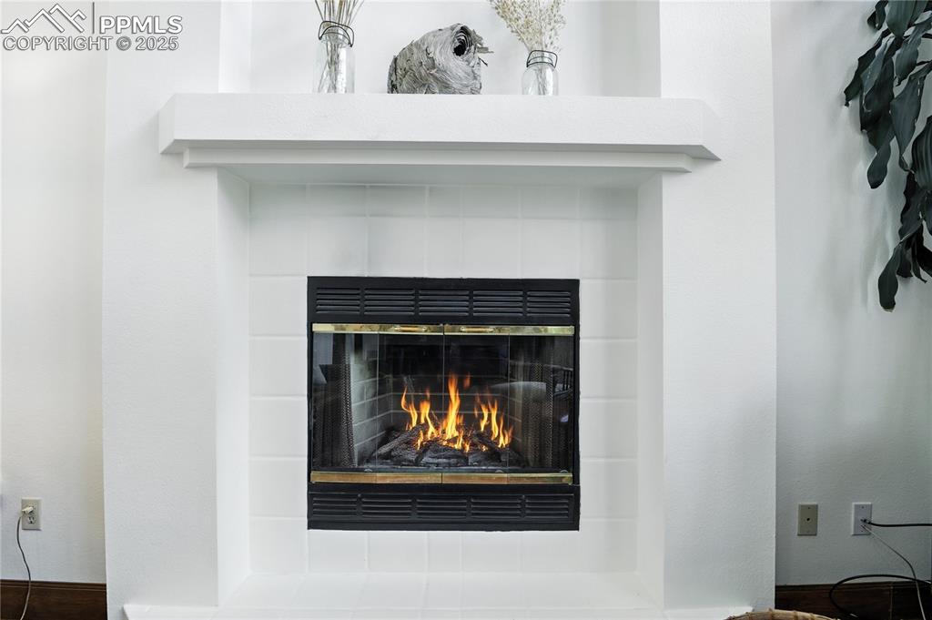 Image 17 of 50: Detailed view of a fireplace