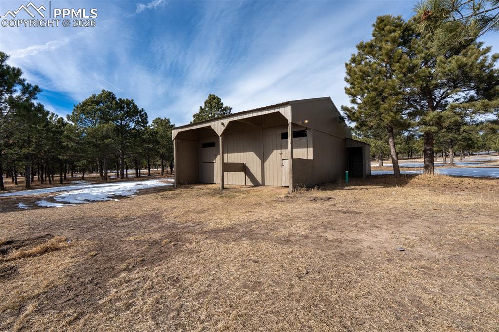 Image 43 of 49: 2 Stall Horse Barn with Tack area