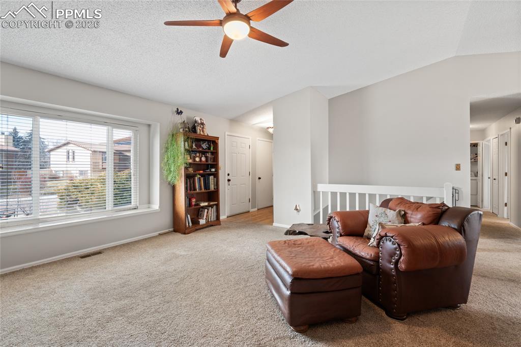 Image 3 of 27: The huge box window frames Pikes Peak views.